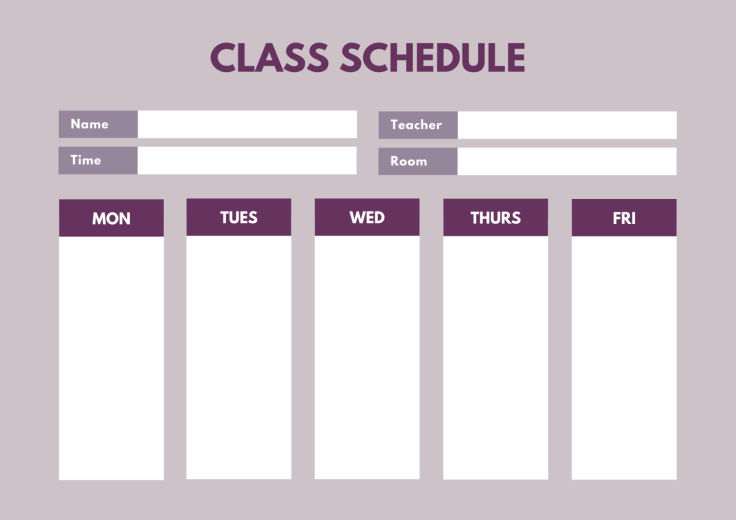 E-Learning Schedules