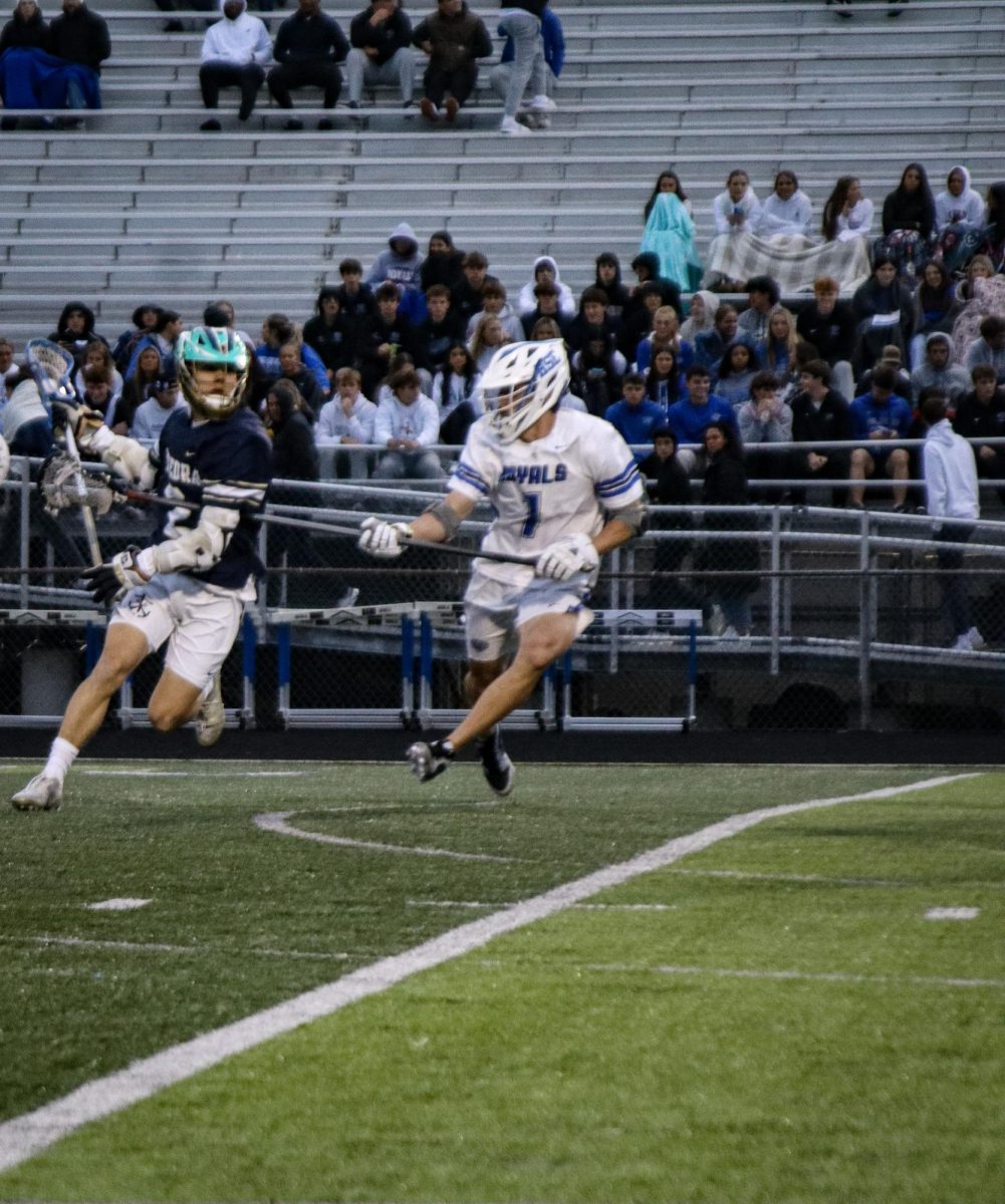 Junior Dillon ORourke defends the ball from going in 